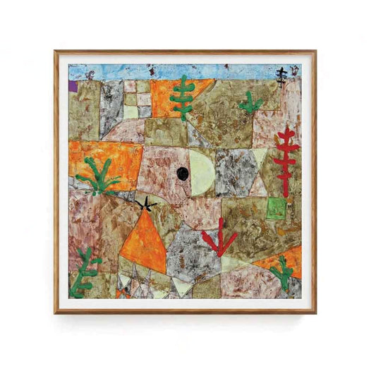 Landscape by Paul Klee Square Frame Framed Art Print | Atollo Printshop