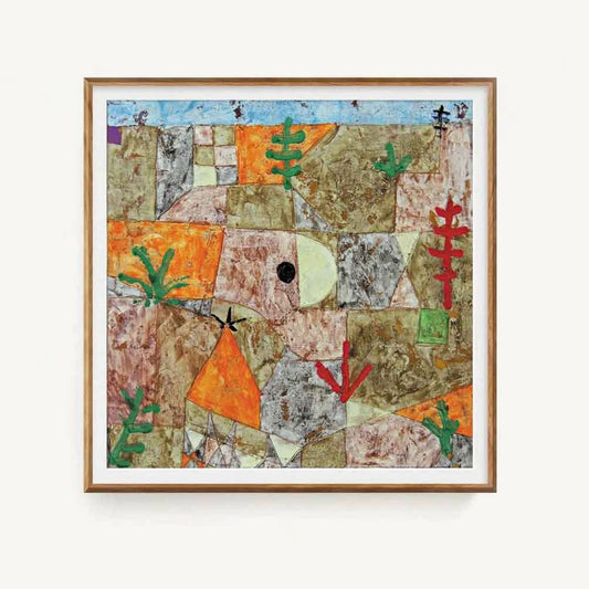 Landscape by Paul Klee Square Frame Framed Art Print | Atollo Printshop