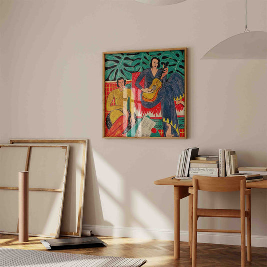 Henri Matisse – La Musique Square Frame Framed Art Print | Atollo Printshop