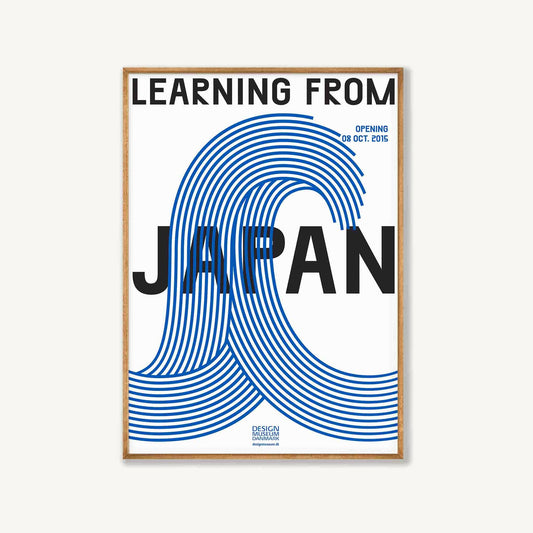 Learning From Japan Museum in Tasmanian Oak Frame | Atollo Printshop