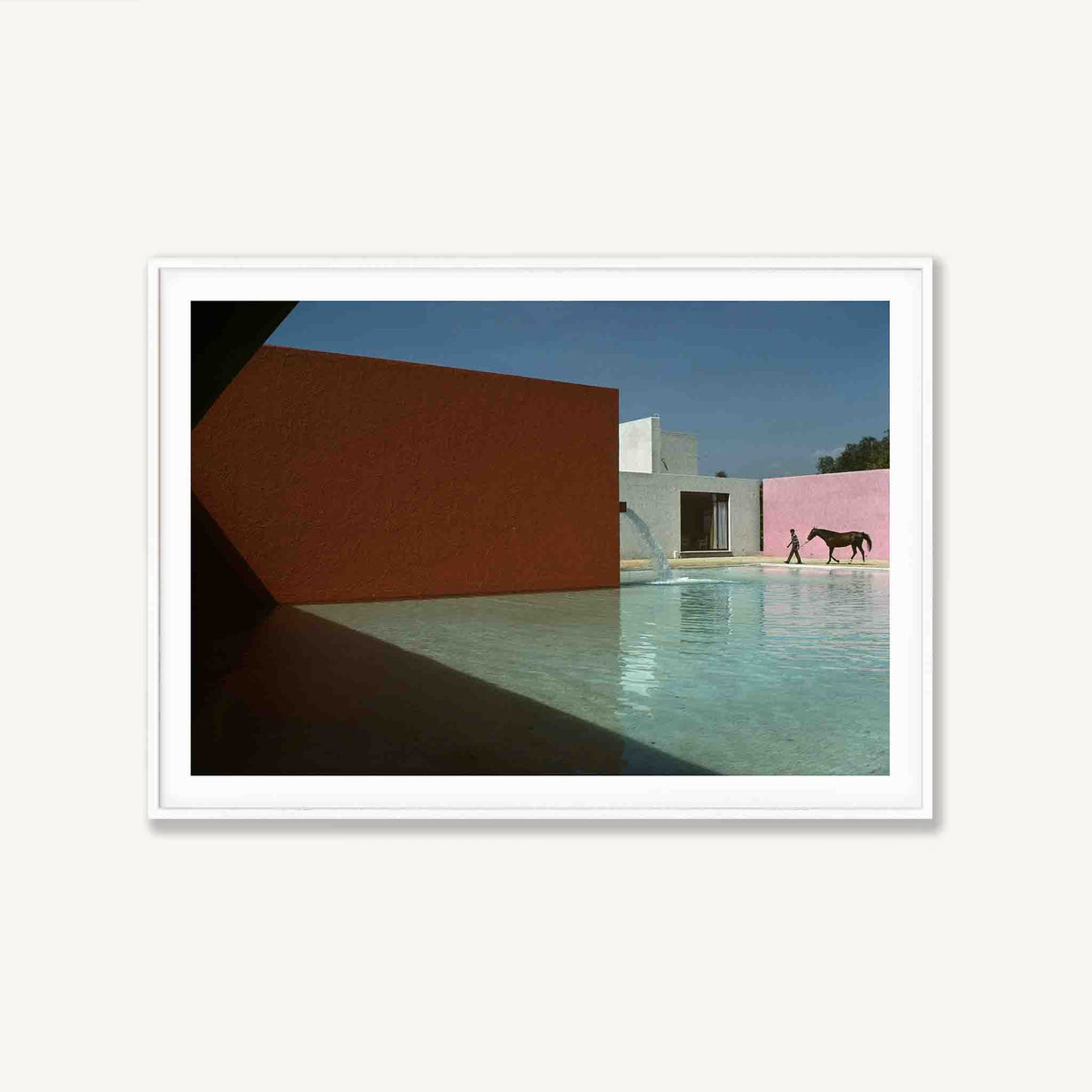 Casa Luis Barragan Mexico 1948 in Matte White Frame | Atollo Printshop