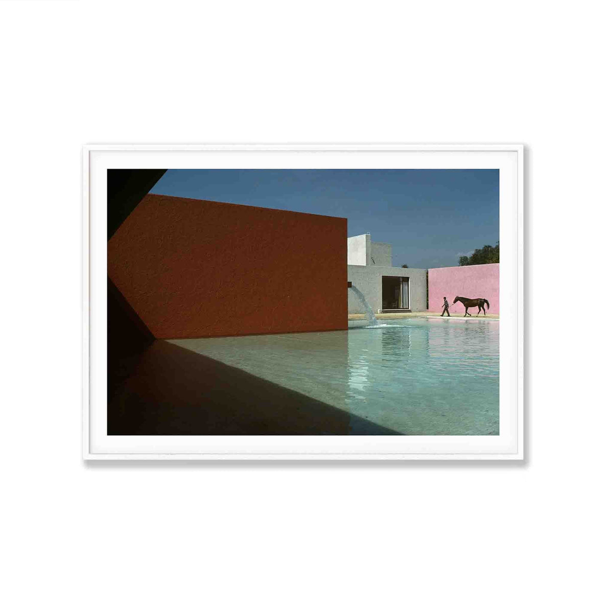 Casa Luis Barragan Mexico 1948 in Matte White Frame | Atollo Printshop
