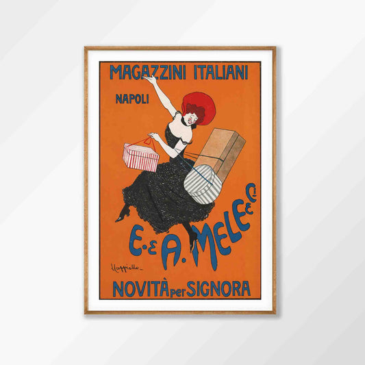 Magazzini Napoli by Leonetto Cappiello in Tasmanian Oak Frame | Atollo Printshop