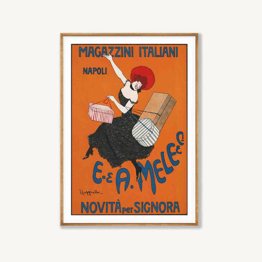 Magazzini Napoli by Leonetto Cappiello in Tasmanian Oak Frame | Atollo Printshop