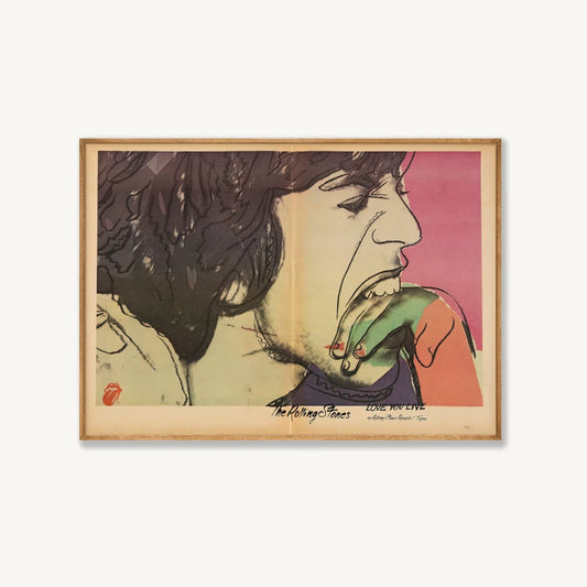 Andy Warhol – Mick Jagger in Tasmanian Oak Frame | Atollo Printshop