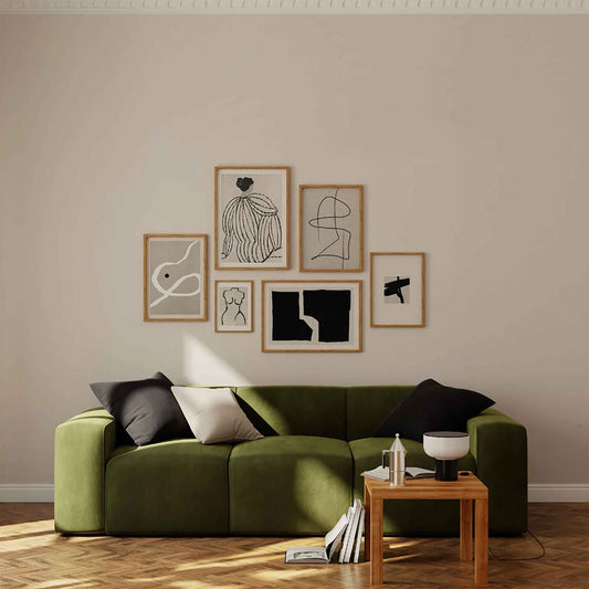 Modern Abstract Gallery Wall Framed Art Print | Atollo Printshop