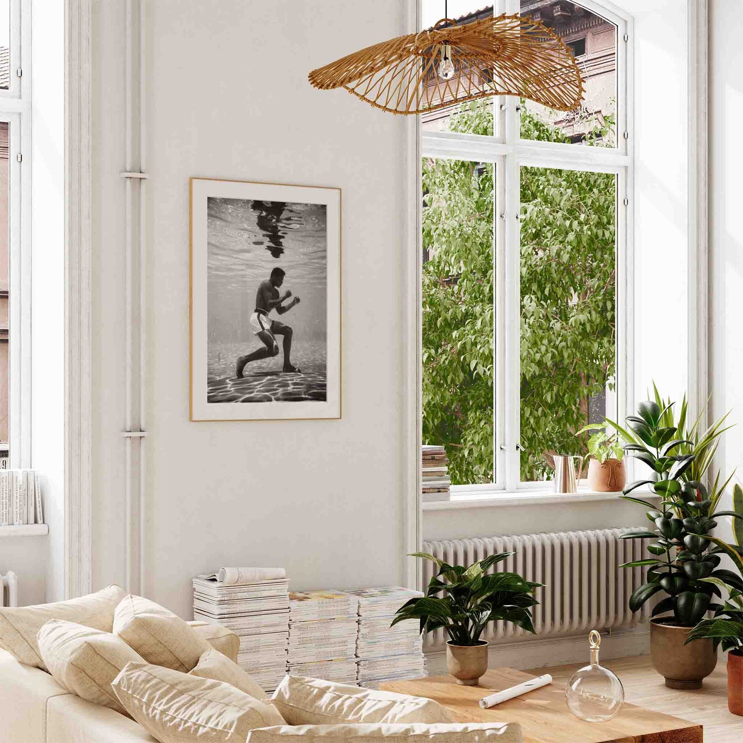 Muhammad Ali In Swimming Pool Miami 1961