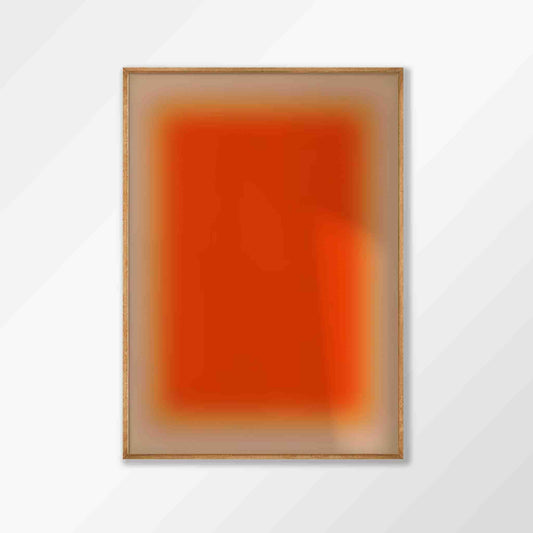 Orange Tonal in Tasmanian Oak Frame | Atollo Printshop