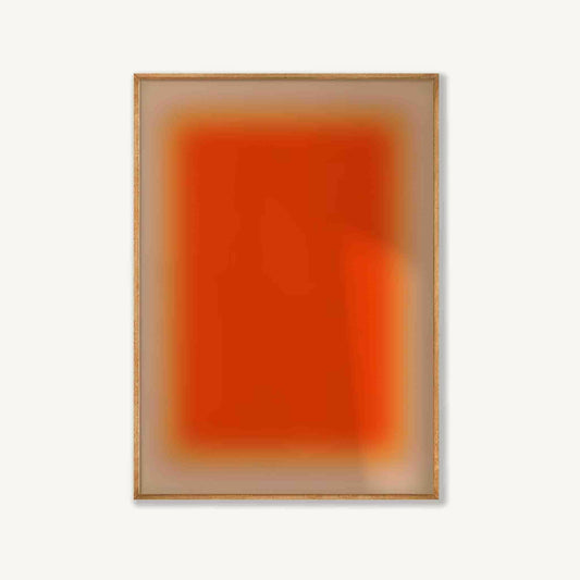 Orange Tonal in Tasmanian Oak Frame | Atollo Printshop