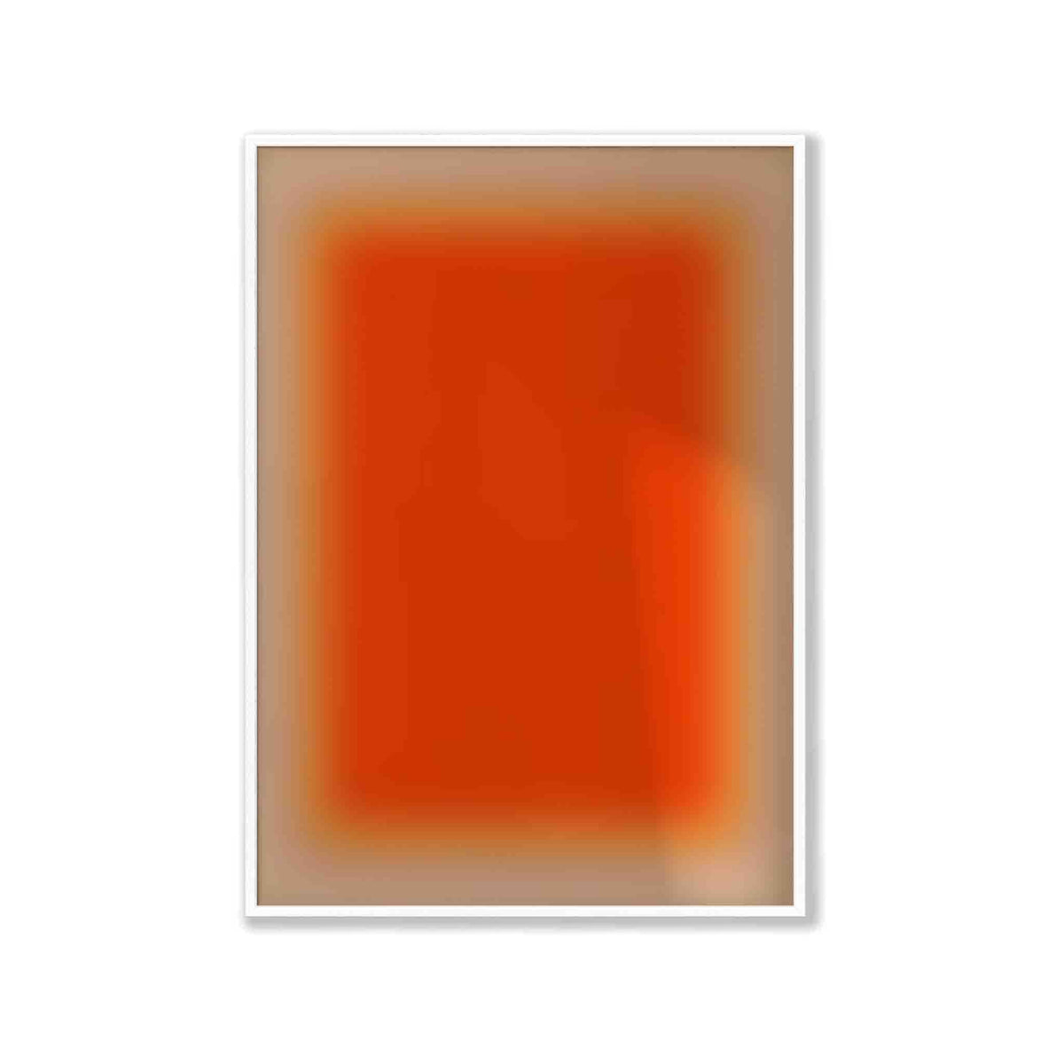 Orange Tonal in Matte White Frame | Atollo Printshop