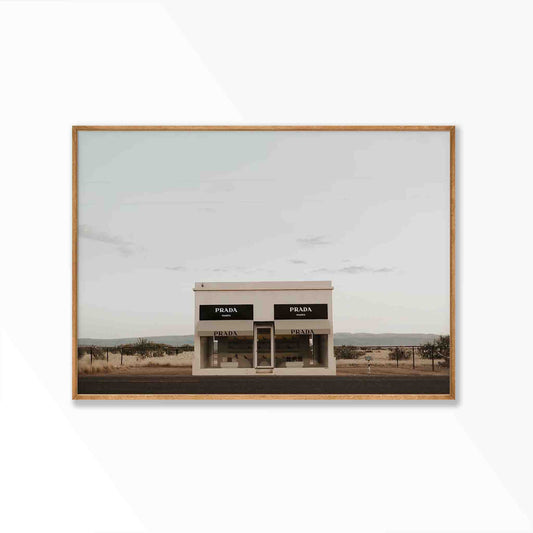 Prada Marfa in Tasmanian Oak Frame | Atollo Printshop
