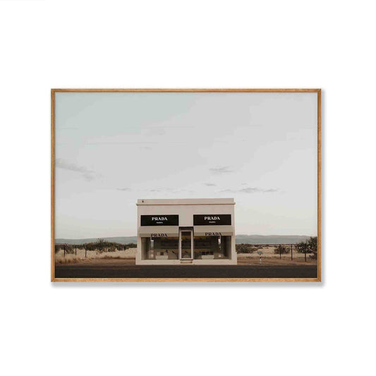 Prada Marfa in Tasmanian Oak Frame | Atollo Printshop