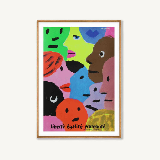 Liberte by Quarez in Tasmanian Oak Frame | Atollo Printshop
