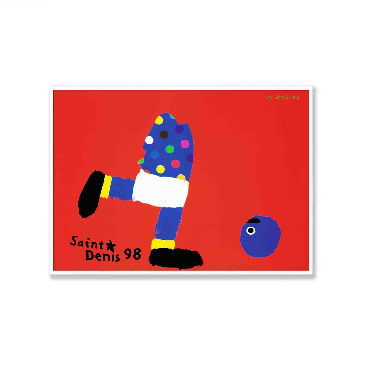 Saint Denis 98' by Michel Quarez in Matte White Frame | Atollo Printshop