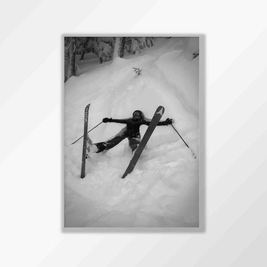 Off Piste Ski Photography Framed Art Print | Atollo Printshop