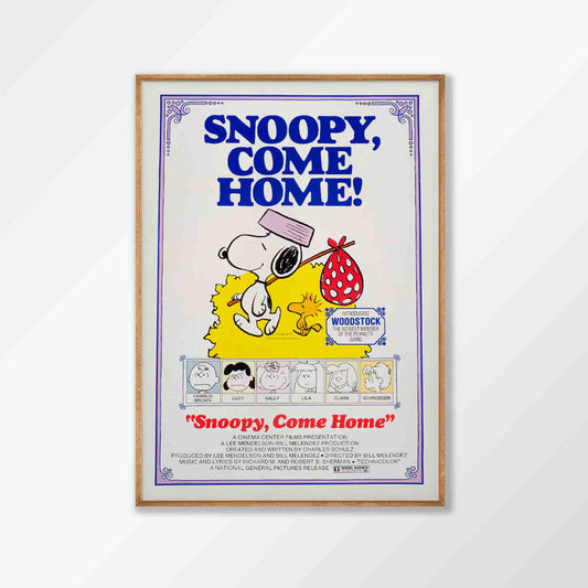 Snoopy Come Home in Tasmanian Oak Frame | Atollo Printshop