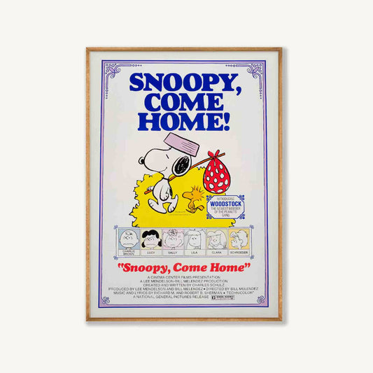 Snoopy Come Home in Tasmanian Oak Frame | Atollo Printshop