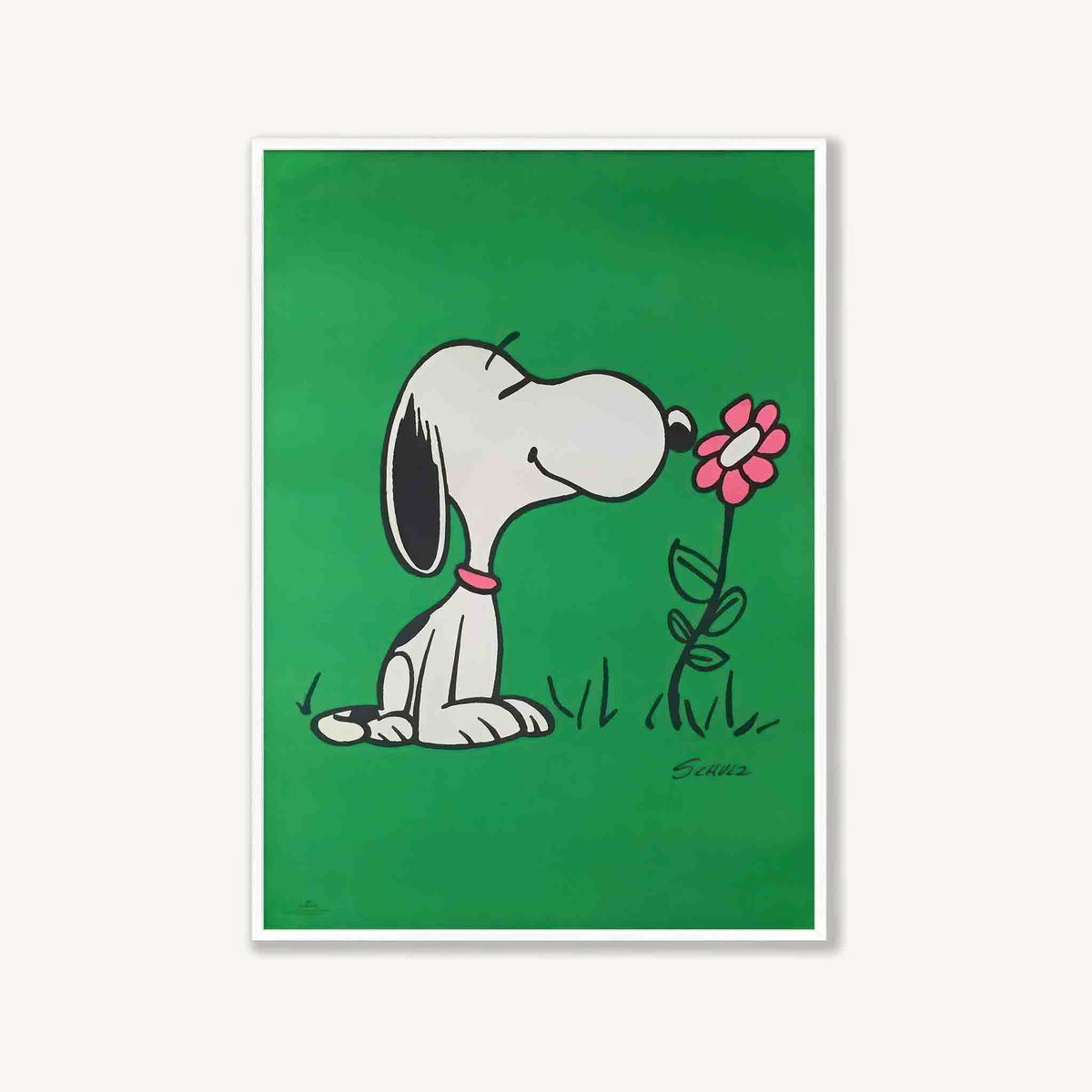 Snoopy by Schulz in Matte White Frame | Atollo Printshop