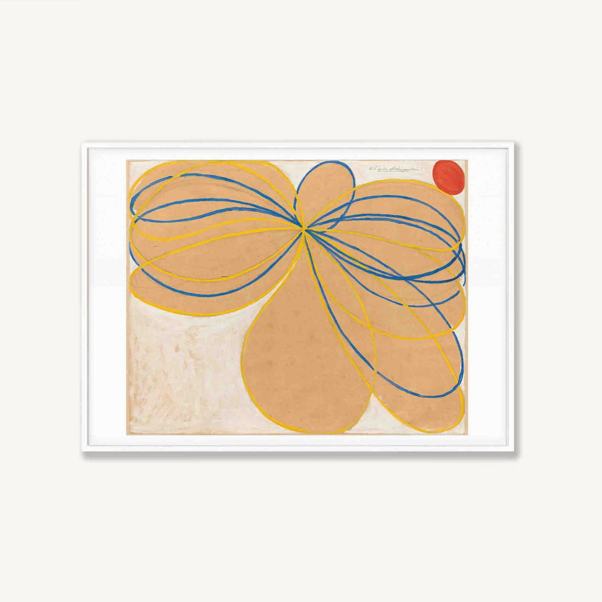 Hilma af Klint – Seven Pointed Star in Matte White Frame | Atollo Printshop