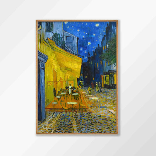 Vincent van Gogh – Cafe Terrace in Tasmanian Oak Frame | Atollo Printshop