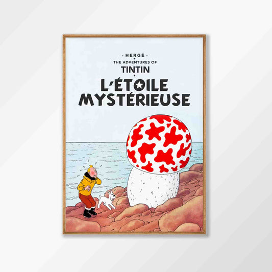 Tin Tin Mushroom art print displayed in a room setting | Atollo Printshop