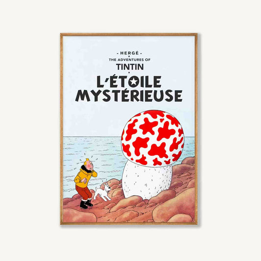 Tin Tin Mushroom art print displayed in a room setting | Atollo Printshop