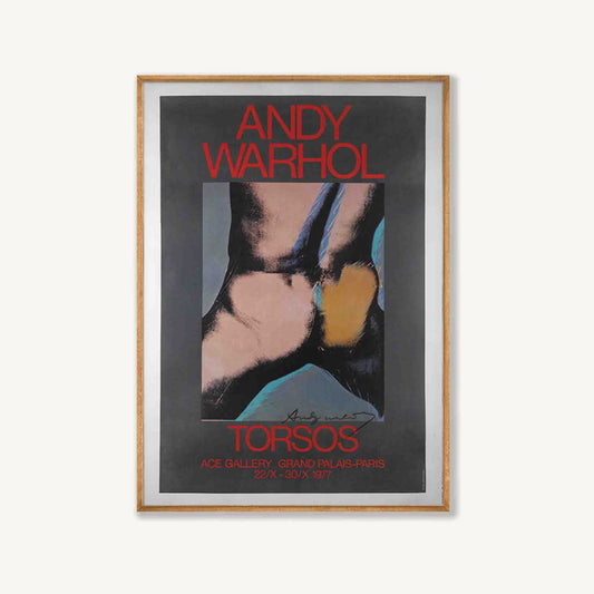 Andy Warhol – Torso in Tasmanian Oak Frame | Atollo Printshop