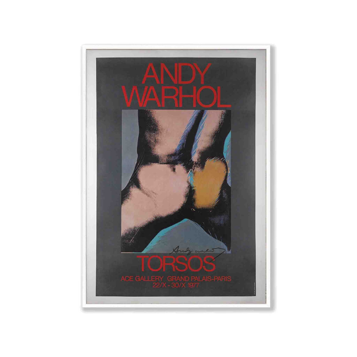 Andy Warhol – Torso in Matte White Frame | Atollo Printshop
