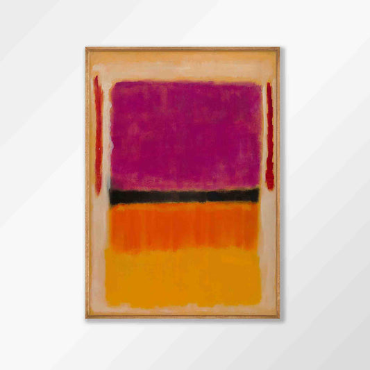 Mark Rothko – Violet Over Orange in Tasmanian Oak Frame | Atollo Printshop