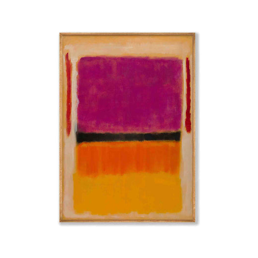 Mark Rothko β Violet Over Orange in Tasmanian Oak Frame | Atollo Printshop