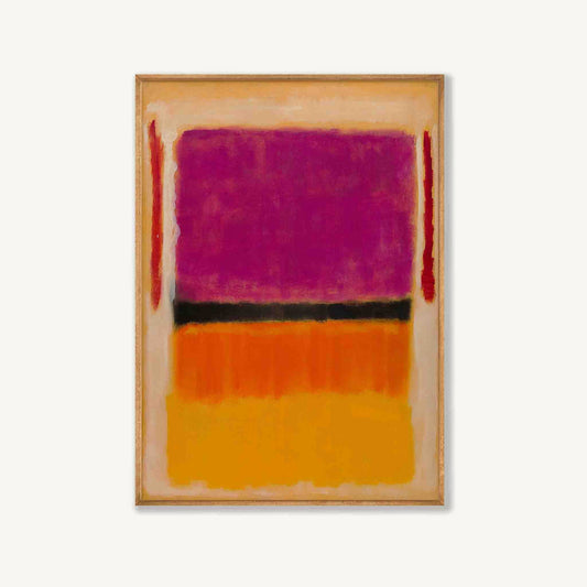 Mark Rothko – Violet Over Orange in Tasmanian Oak Frame | Atollo Printshop