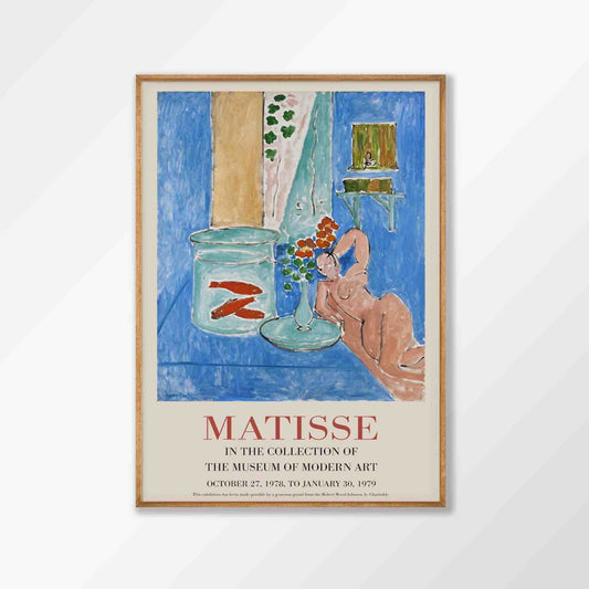 Henri Matisse – Woman With Fish Tank in Tasmanian Oak Frame | Atollo Printshop