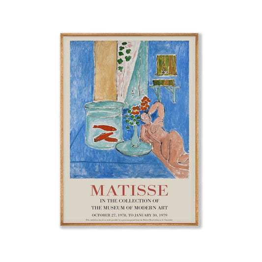 Henri Matisse – Woman With Fish Tank in Tasmanian Oak Frame | Atollo Printshop