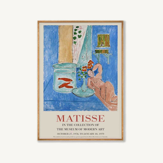 Henri Matisse – Woman With Fish Tank in Tasmanian Oak Frame | Atollo Printshop