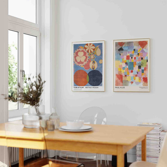 Hilma af Klint – & Paul Klee Poster Set Framed Art Print | Atollo Printshop