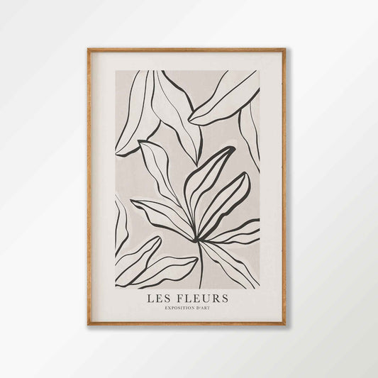 Les Fleurs Floral in Tasmanian Oak Frame | Atollo Printshop