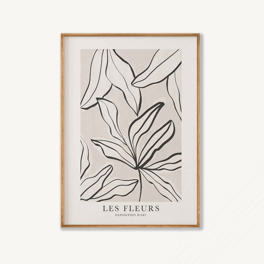 Les Fleurs Floral in Tasmanian Oak Frame | Atollo Printshop