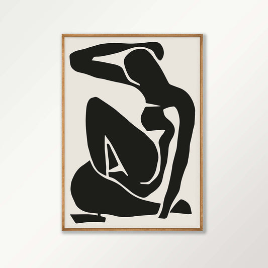 Henri Matisse – Noir Cut Out in Tasmanian Oak Frame | Atollo Printshop