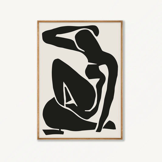 Henri Matisse – Noir Cut Out in Tasmanian Oak Frame | Atollo Printshop