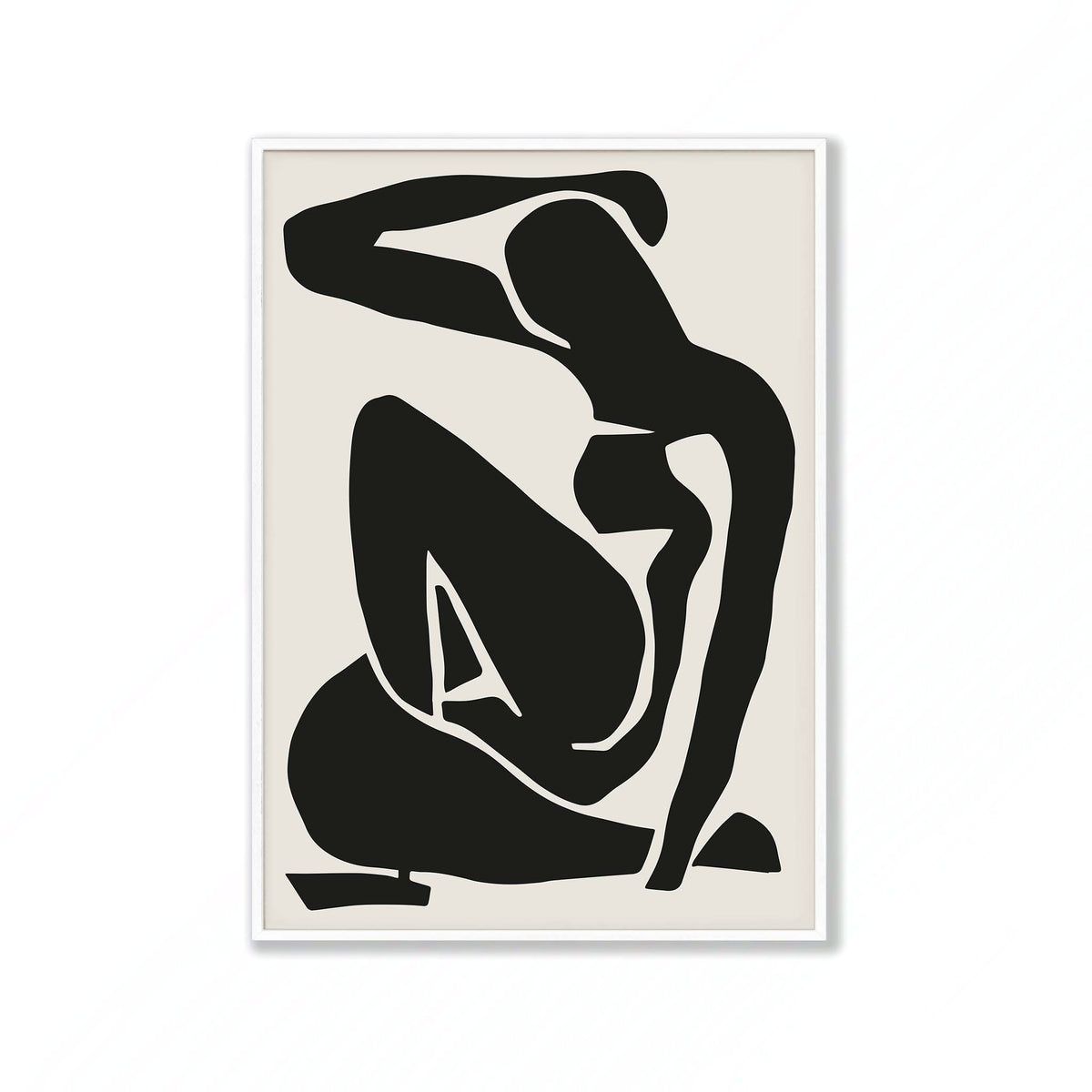 Henri Matisse – Noir Cut Out in Matte White Frame | Atollo Printshop