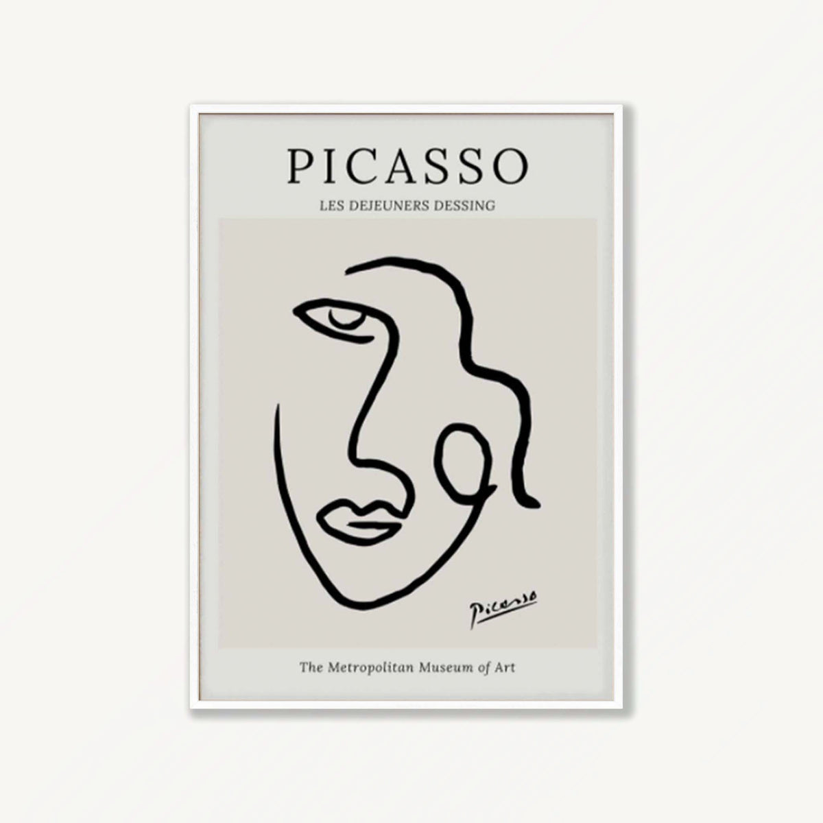 Pablo Picasso – Les Dejeuners in Matte White Frame | Atollo Printshop