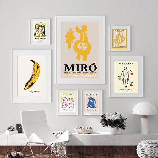 Yellow Tones | Gallery Wall Set Framed Art Print | Atollo Printshop