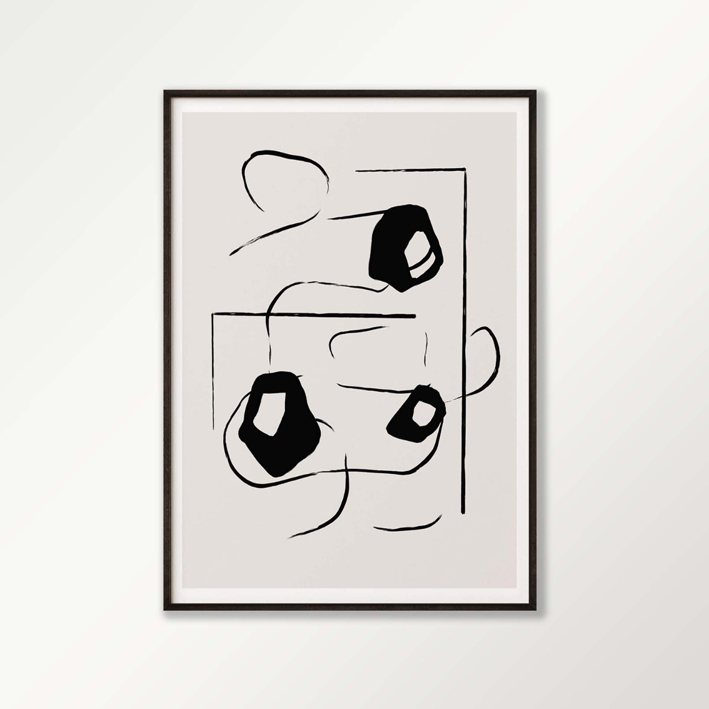 Abstract Minimalist Shapes Poster