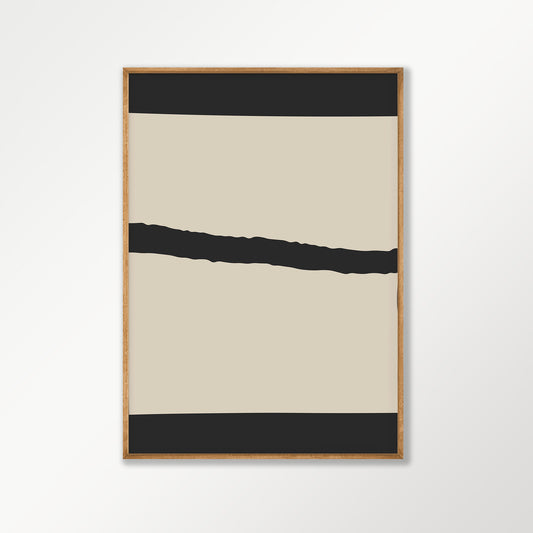 Abstract Noir 01 art print displayed in a room setting | Atollo Printshop