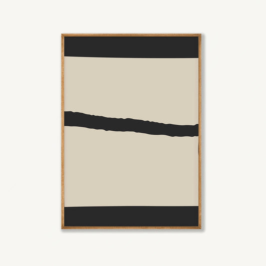 Abstract Noir 01 art print displayed in a room setting | Atollo Printshop