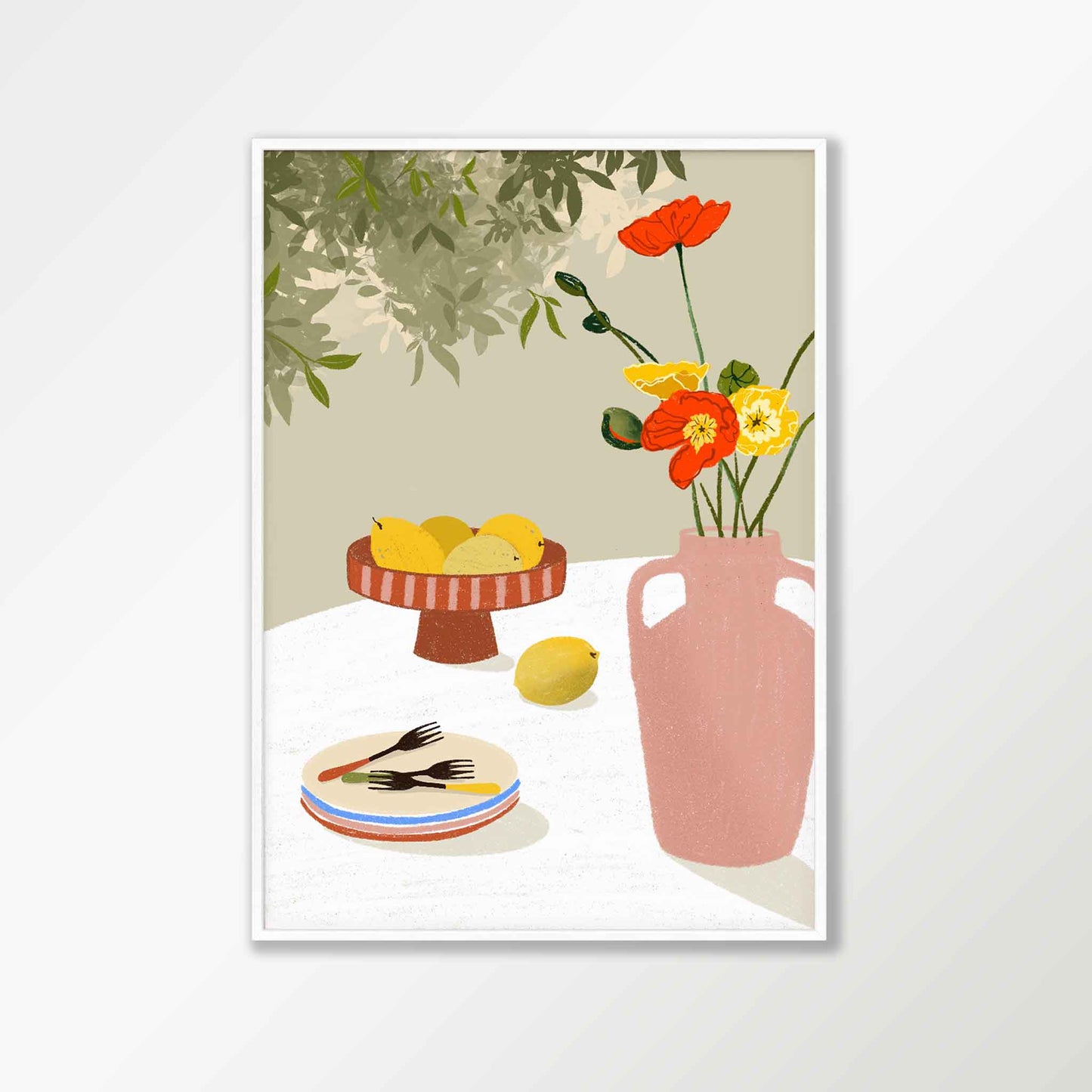 Claude Monet – Al Fresco by Ashley Simonetto in Matte White Frame | Atollo Printshop