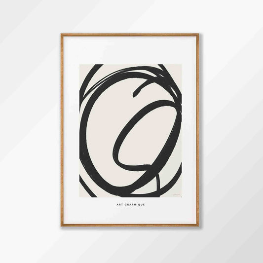 Art Graphique Abstract in Tasmanian Oak Frame | Atollo Printshop