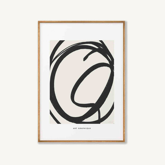 Art Graphique Abstract in Tasmanian Oak Frame | Atollo Printshop