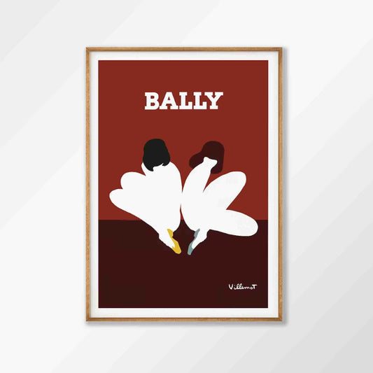 Bally Red Lotus in Tasmanian Oak Frame | Atollo Printshop