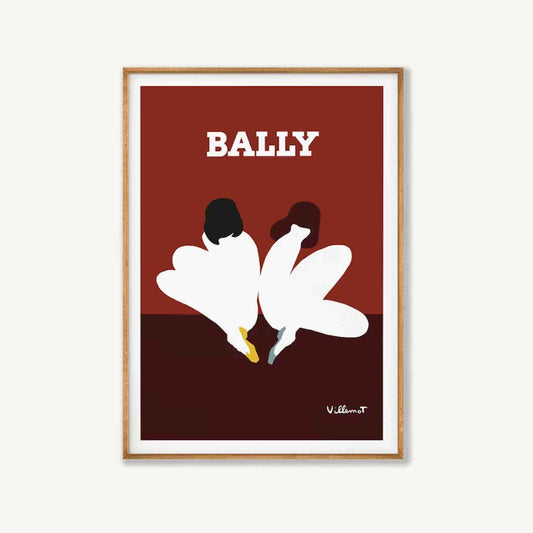 Bally Red Lotus in Tasmanian Oak Frame | Atollo Printshop